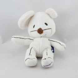 Doudou souris blanche marron ITSIMAGICAL