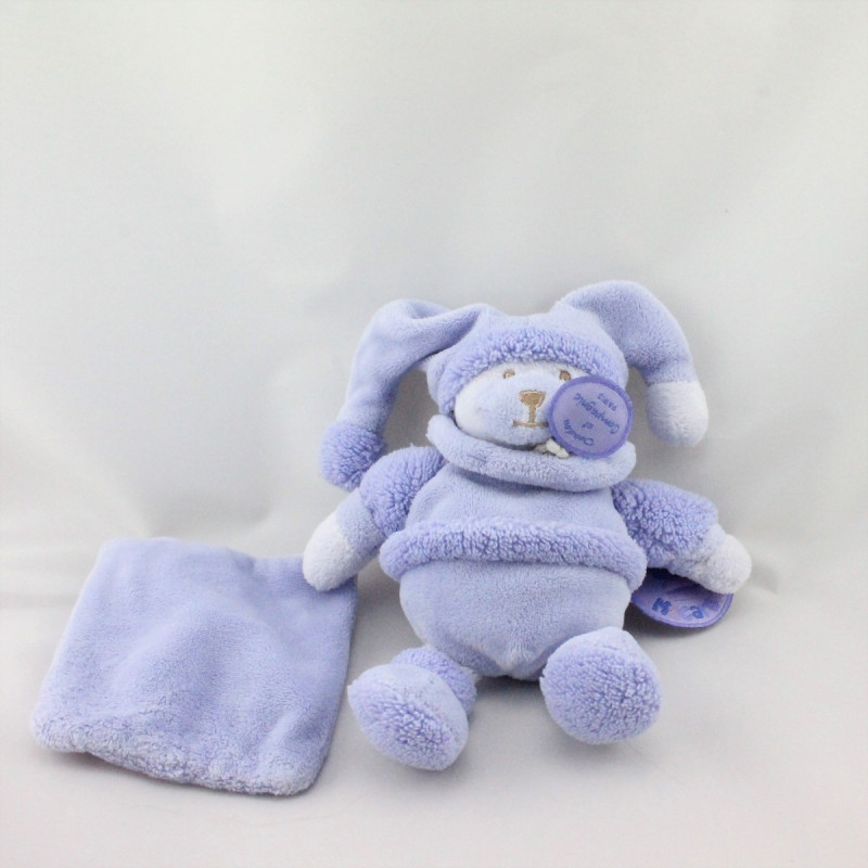 Doudou et compagnie ours Douceur Macaron mauve lavande
