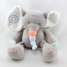 musical éléphant gris orange bleu mauve Bubbles NATTOU