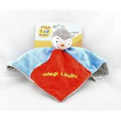 Doudou plat Tchoupi bleu rouge BENGY