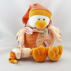 Doudou et compagnie Banjo l'oiseau orange avec bébé