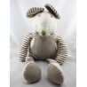Grand Doudou et compagnie souris Nature rayé beige marron 