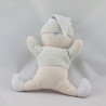 Doudou lutin garçon écru beige hochet COROLLE