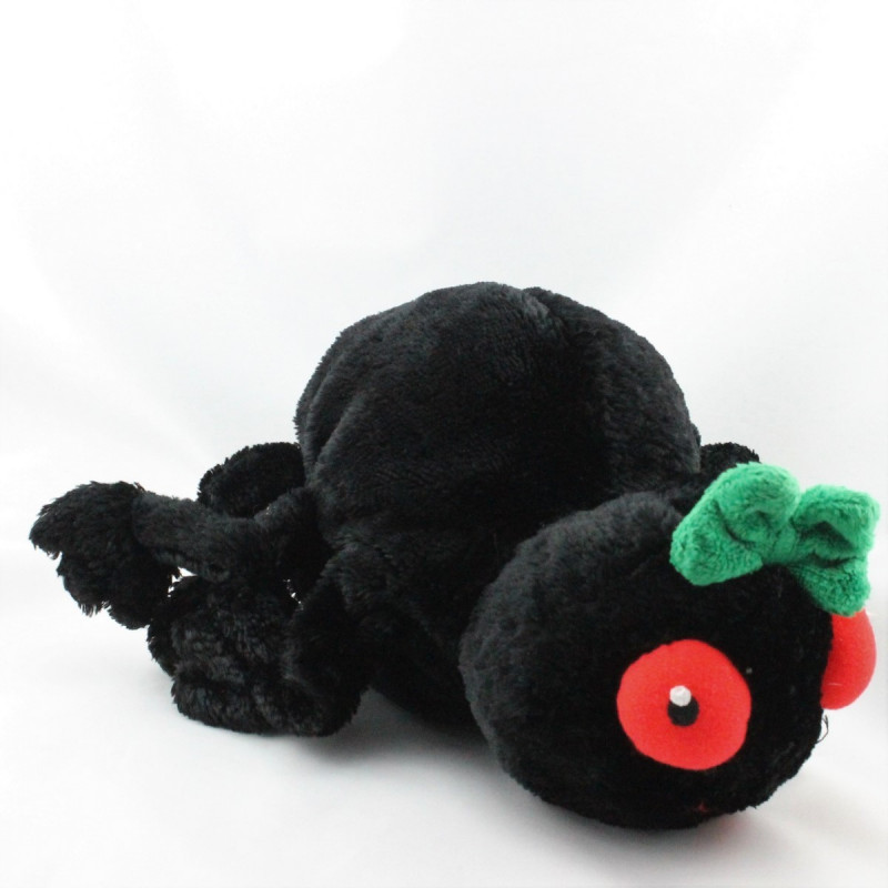 Doudou marionnette Araignée noir AU SYCOMORE