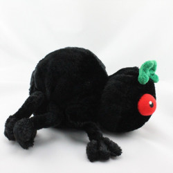 Doudou marionnette Araignée noir AU SYCOMORE