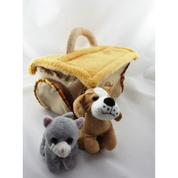 Niche avec peluche chien et chat SIPLEC