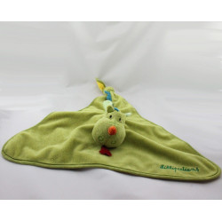 Doudou plat dragon vert Walter LILLIPUTIENS