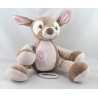 Doudou musical faon biche Rosy marron rose NATTOU 