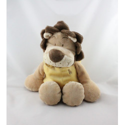 Doudou lion beige marron jaune BABOUM NOUKIE'S 25 cm