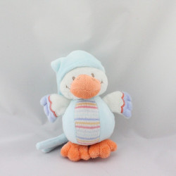 Doudou musical canard blanc bleu orange NATTOU
