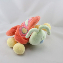 Doudou papillon vert jaune rouge rose KIABI