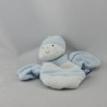 Doudou plat abeille papillon bleu blanc SUCRE D'ORGE