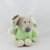 Doudou musical souris beige verte TIAMO COLLECTION