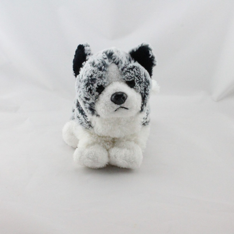 Chien Loup Renard Classique Doudou Chien Blanc Gris Nicotoy