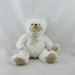 Doudou ours blanc beige HISTOIRE D'OURS