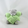 Doudou ours Plume gris vert KALOO