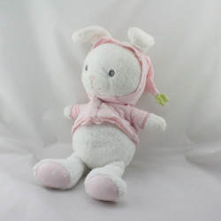 Doudou lapin blanc rose étoiles ORCHESTRA PREMAMAN