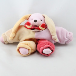 Doudou et compagnie semi plat lapin lapinou arlequin 