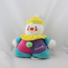 Doudou musical clown rose violet bleu jaune CHICCO