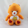 Peluche Bisounours orange étoile Grosourire CARE BEARS 20 cm