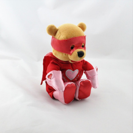 Peluche Winnie l'ourson déguisé en super héros love Collection Disney