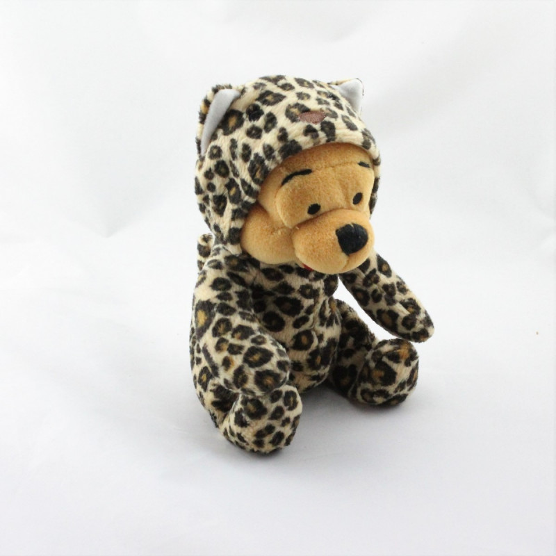 Peluche Winnie l'ourson déguisé en léopard Collection Disney