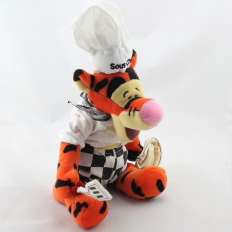 Doudou Tigrou déguisé en sous chef cuisinier Collection Disney