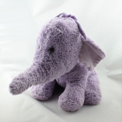 Doudou peluche Eléphant Lumpy rose mauve tout doux Disney store 33 cm