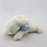 Mini Doudou lapin blanc bleu JACADI