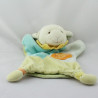Doudou et compagnie plat marionnette mouton vert bleu orange