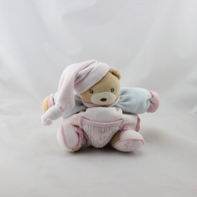Doudou ours Liliblue rose bleu coeur KALOO