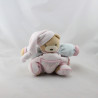 Doudou ours Liliblue rose bleu coeur KALOO