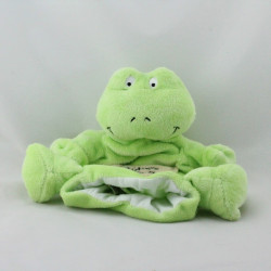 Doudou plat marionnette grenouille HISTOIRE D'OURS