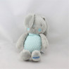 Doudou Lapin gris bleu KLORANE
