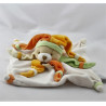 Doudou et compagnie plat ours arlequin orange vert Collector