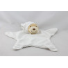 Doudou plat étoile ours blanc KALOO