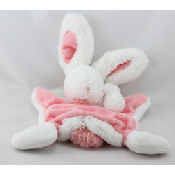 Doudou et Compagnie plat lapin blanc rose Pompon 