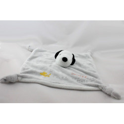 Doudou plat chien blanc gris noir Snoopy Best Friends