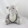 Peluche éléphant gris MAX ET SAX