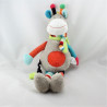 Doudou girafe vache gris beige multicolore pois NICOTOY