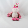Doudou papillon coccinelle rose vert rayé SUCRE D'ORGE