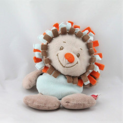 Doudou hérisson marron bleu orange NATTOU