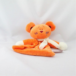 Doudou plat souris orange TIAMO COLLECTION