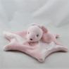 Doudou plat étoile lapin rose BESTEVER 2011