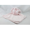 Doudou plat lapin rose mouchoir TARTINE ET CHOCOLAT