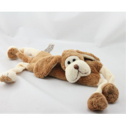 Doudou chien écru beige marron BUKOWSKISKI