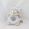 Doudou hochet ours bleu vichy NICOTOY
