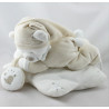 Doudou musical ours sur étoile blanc beige NICOTOY