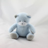 Doudou ours bleu gris Musti Mustela