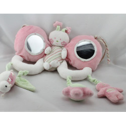 Arche éveil Doudou papillon rose vert SUCRE D'ORGE